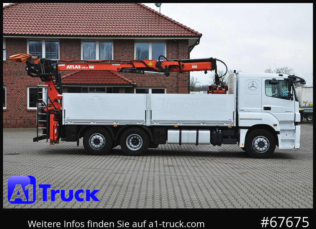 Camião grua MERCEDES-BENZ Axor 2543,  Atlas 170.2  Kran, Lift-Lenkachse,