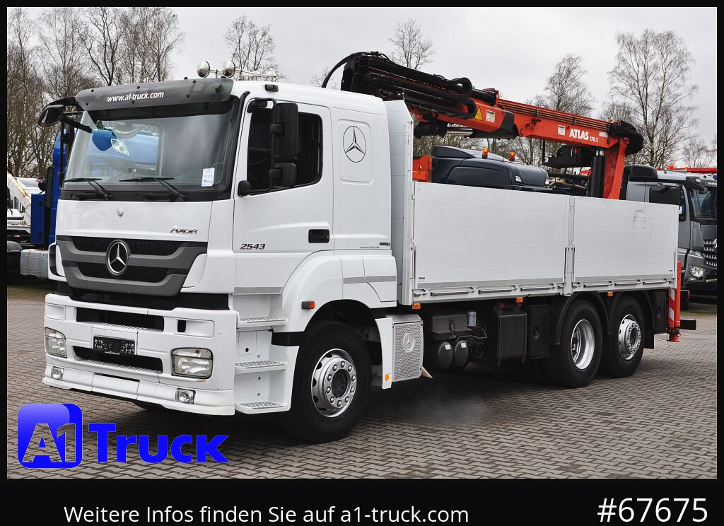 Camião grua MERCEDES-BENZ Axor 2543,  Atlas 170.2  Kran, Lift-Lenkachse,