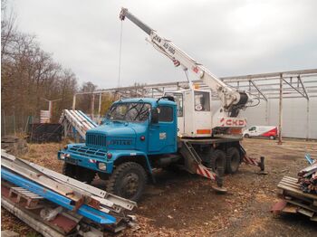 Camião grua PRAGA V3S, AUTOKRAN M6J-AD-080, 6X6
