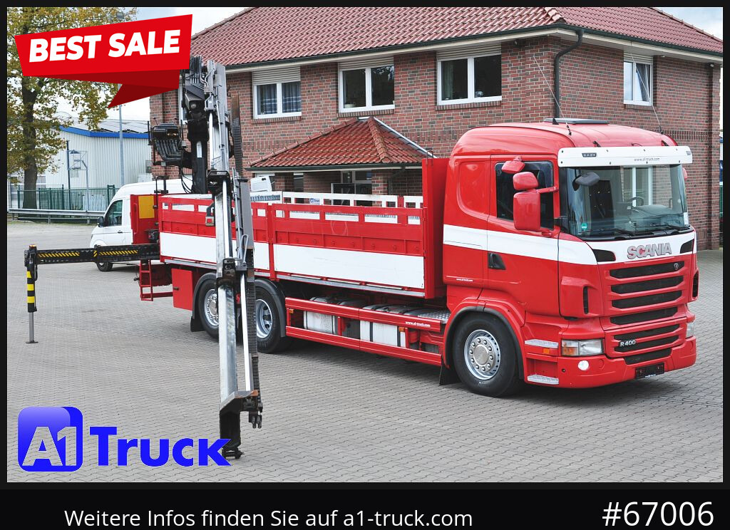 Camião grua SCANIA R400, HIAB XS 211-3 Lift-Lenkachse