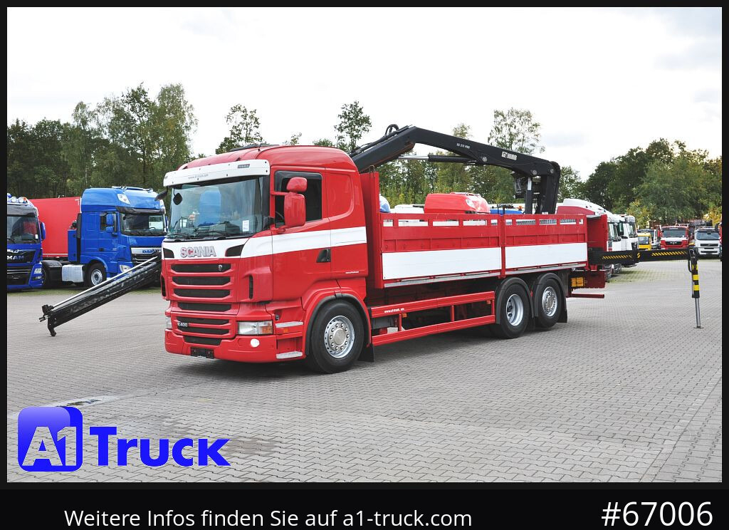 Camião grua SCANIA R400, HIAB XS 211-3 Lift-Lenkachse