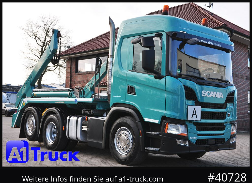 Camião multibenne SCANIA G410 Meiller AK 16 Funk Lenkachse