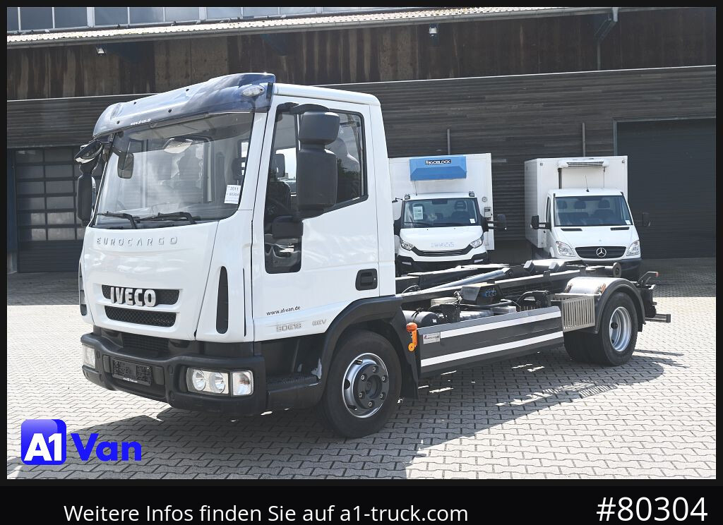 Camião polibenne IVECO Eurocargo ML 80E18/ Abroller,Ellermann, Hu/Au NEU