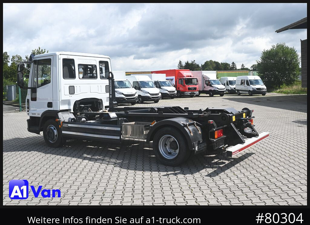 Camião polibenne IVECO Eurocargo ML 80E18/ Abroller,Ellermann, Hu/Au NEU