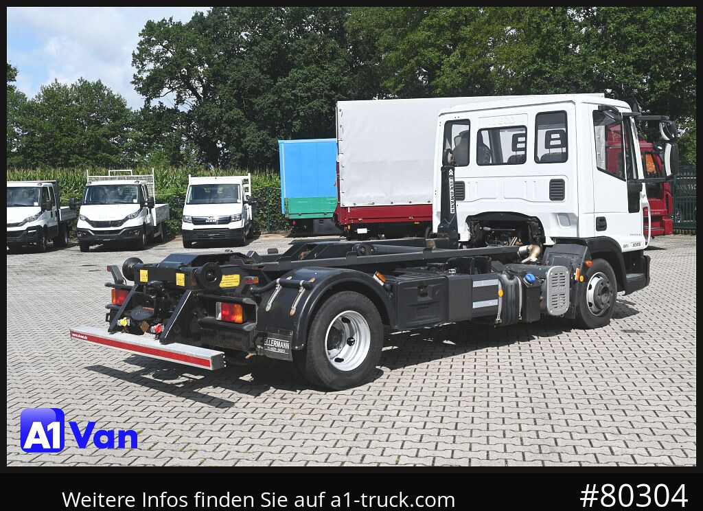 Camião polibenne IVECO Eurocargo ML 80E18/ Abroller,Ellermann, Hu/Au NEU