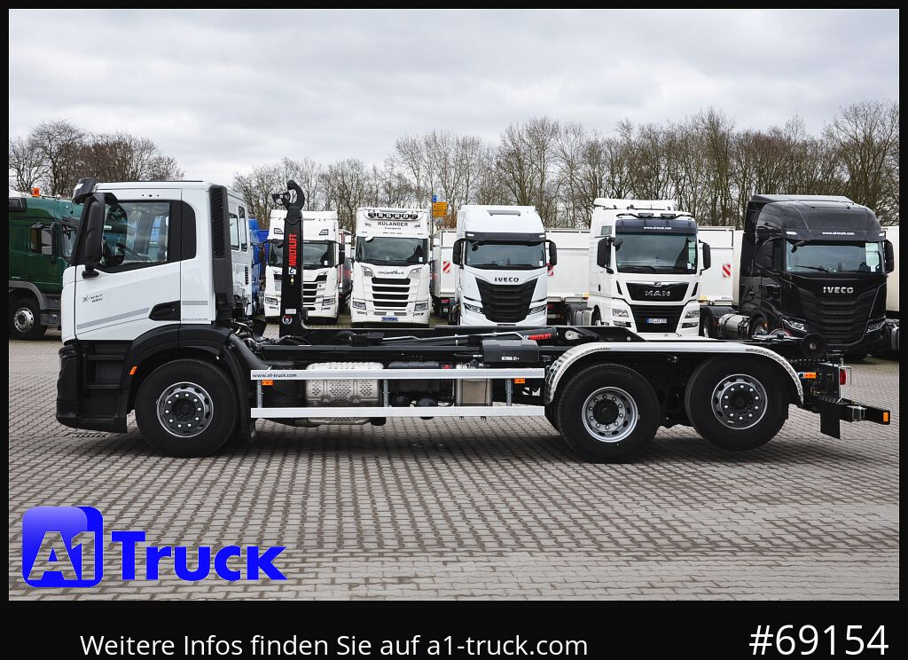 Camião polibenne IVECO X-Way AD280X42, HIAB Multilift, Garantie