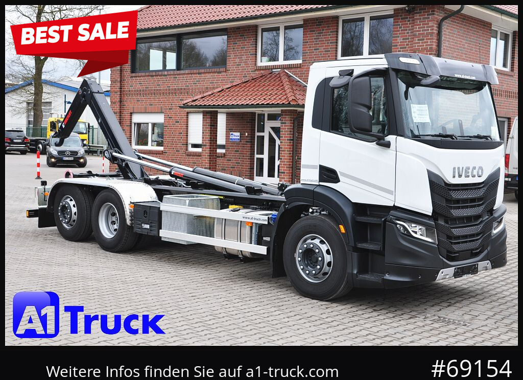 Camião polibenne IVECO X-Way AD280X42, HIAB Multilift, Garantie