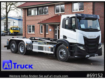 Camião polibenne IVECO X-Way AD 420 Hiab 21S59 Lenk- Liftachse,