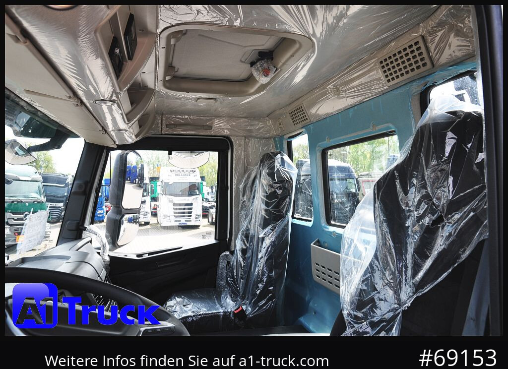Camião polibenne IVECO X-Way AD 420 Hiab 21S59 Lenk- Liftachse,