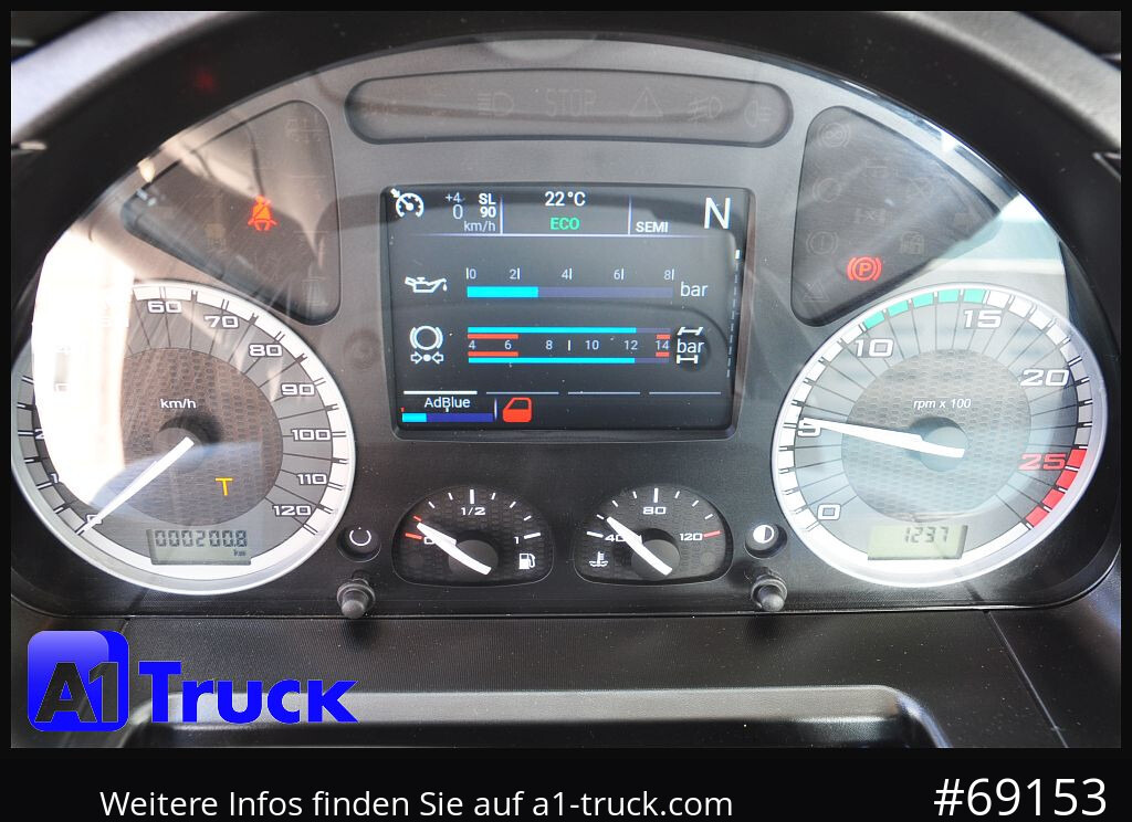 Camião polibenne IVECO X-Way AD 420 Hiab 21S59 Lenk- Liftachse,