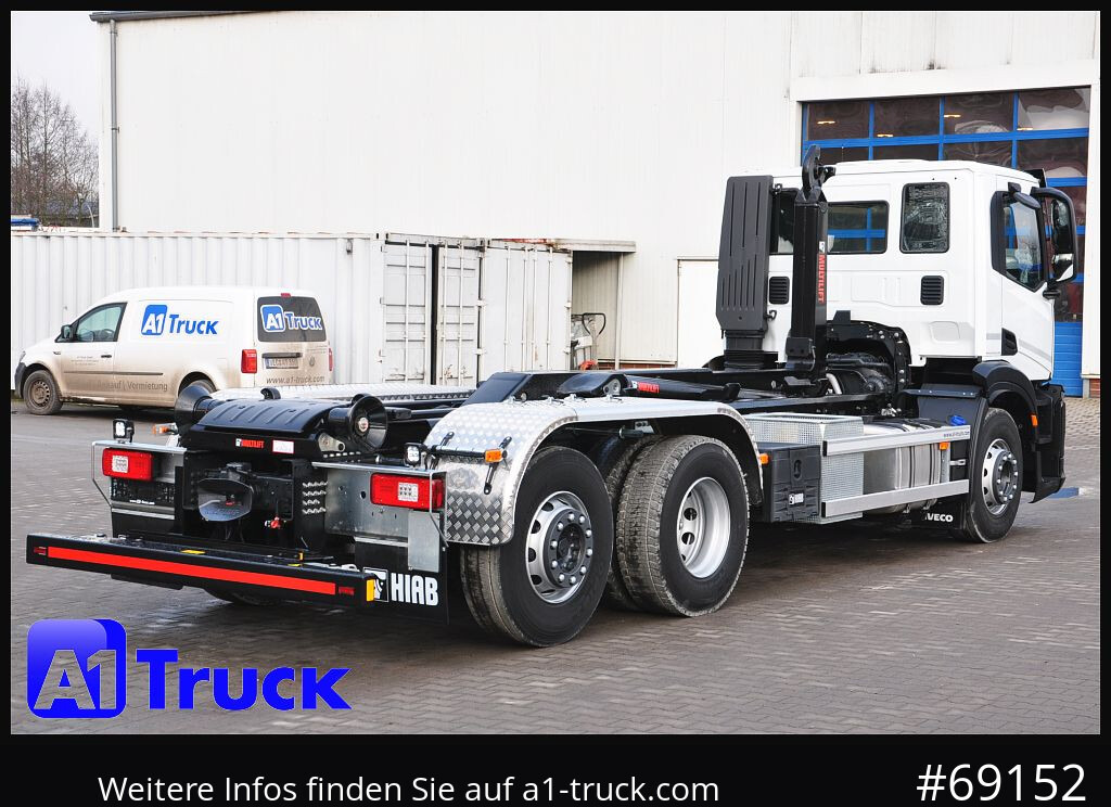 Camião polibenne IVECO X-Way AD 420 Hiab 21S59 Lenk- Liftachse,