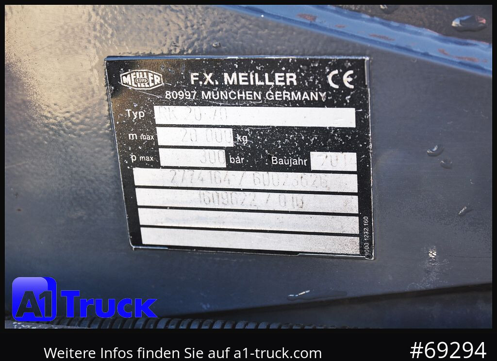 Camião polibenne MERCEDES-BENZ Actros 2543 BL, Meiller