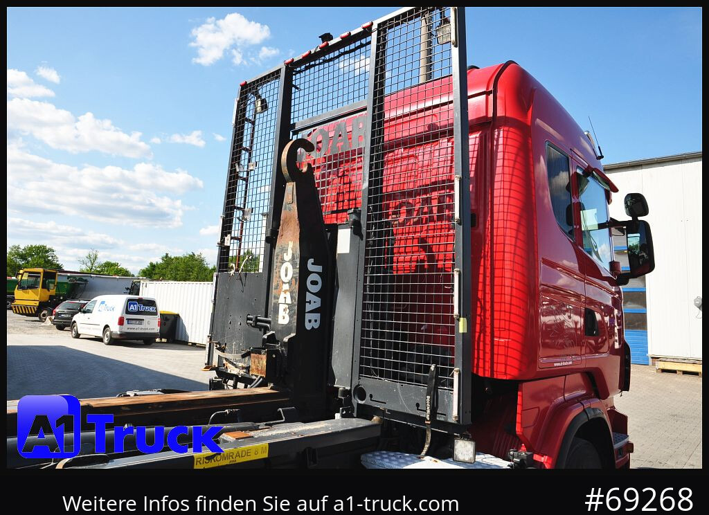 Camião polibenne SCANIA R480, Abrollkipper Joab, 8x4, Lift-Lenkachse,