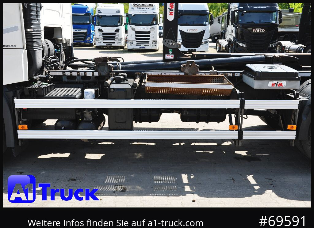 Camião polibenne VOLVO FH 460 XL, HYVA Abrollkipper, Liftachse,
