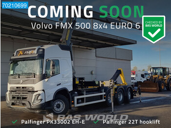 Camião polibenne Volvo FMX 500 8X4 NEW! Crane + Hooklift Palfinger PK33002 Euro 6