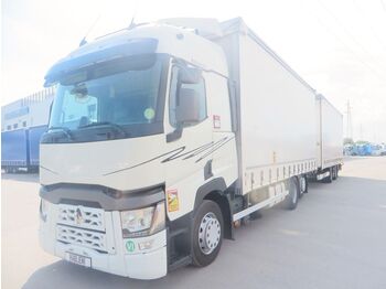 Camião toldo Renault T460 6x2 tandem jumbo 115m3 -Retarder