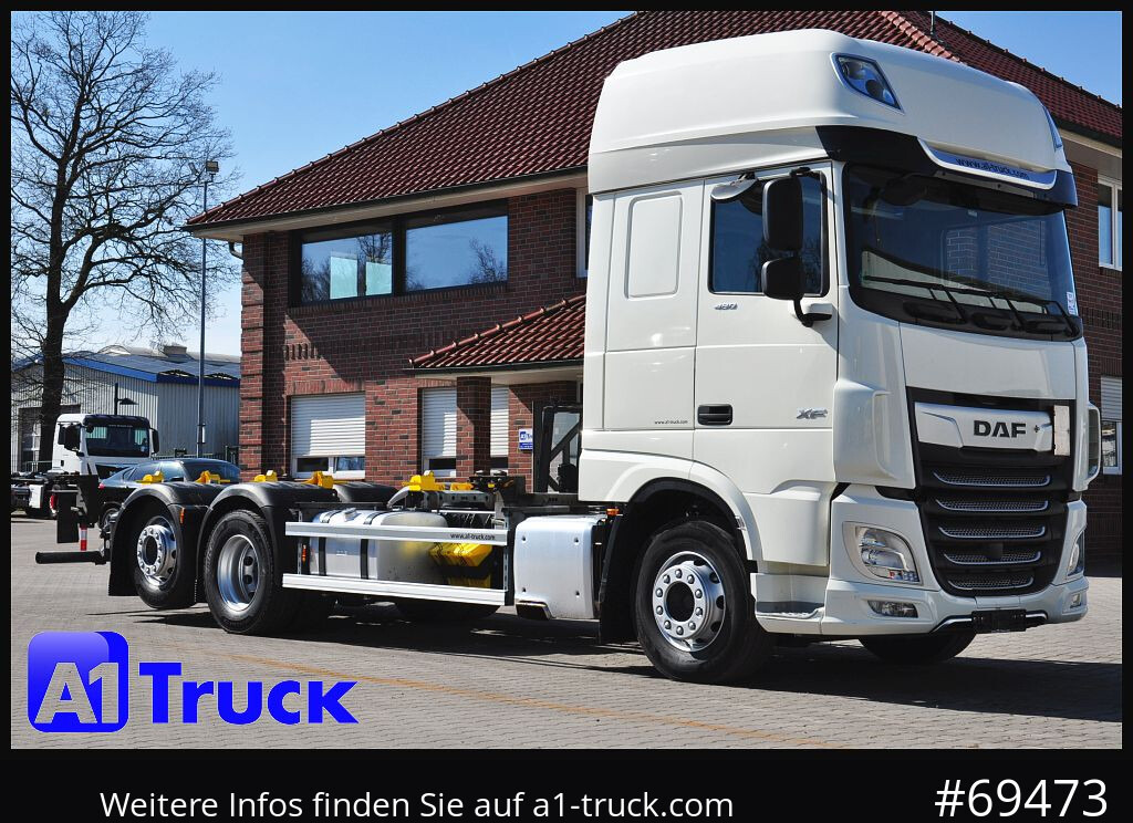 Camião transportador de contêineres/ Caixa móvel DAF DAF XF 480 FAR SSC Intarder Multiwechsler, 7.82