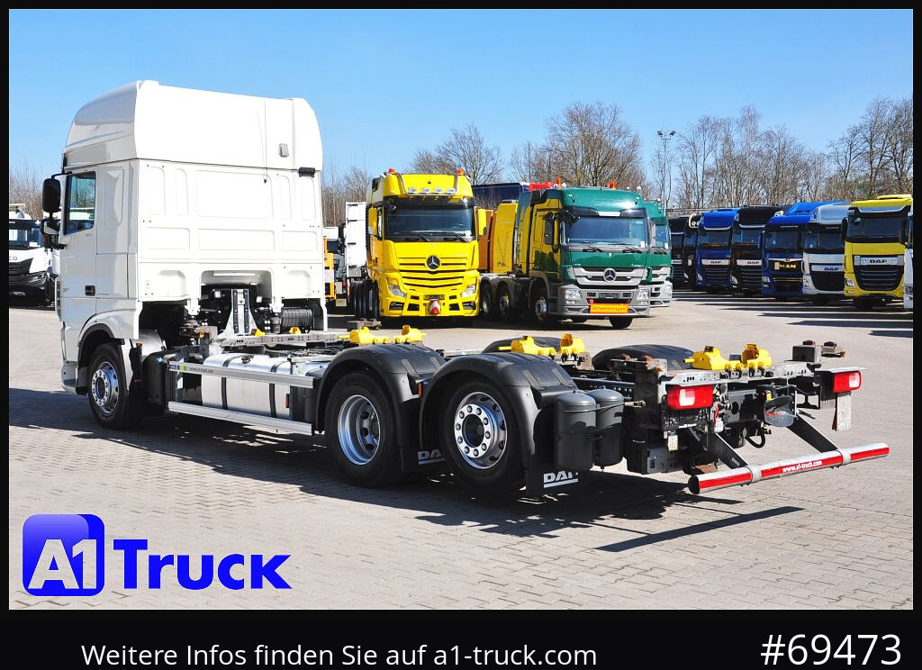Camião transportador de contêineres/ Caixa móvel DAF DAF XF 480 FAR SSC Intarder Multiwechsler, 7.82