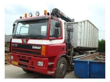 DAF GINAF M 3233 S   6X4 +  KRAAN - Camião transportador de contêineres/ Caixa móvel