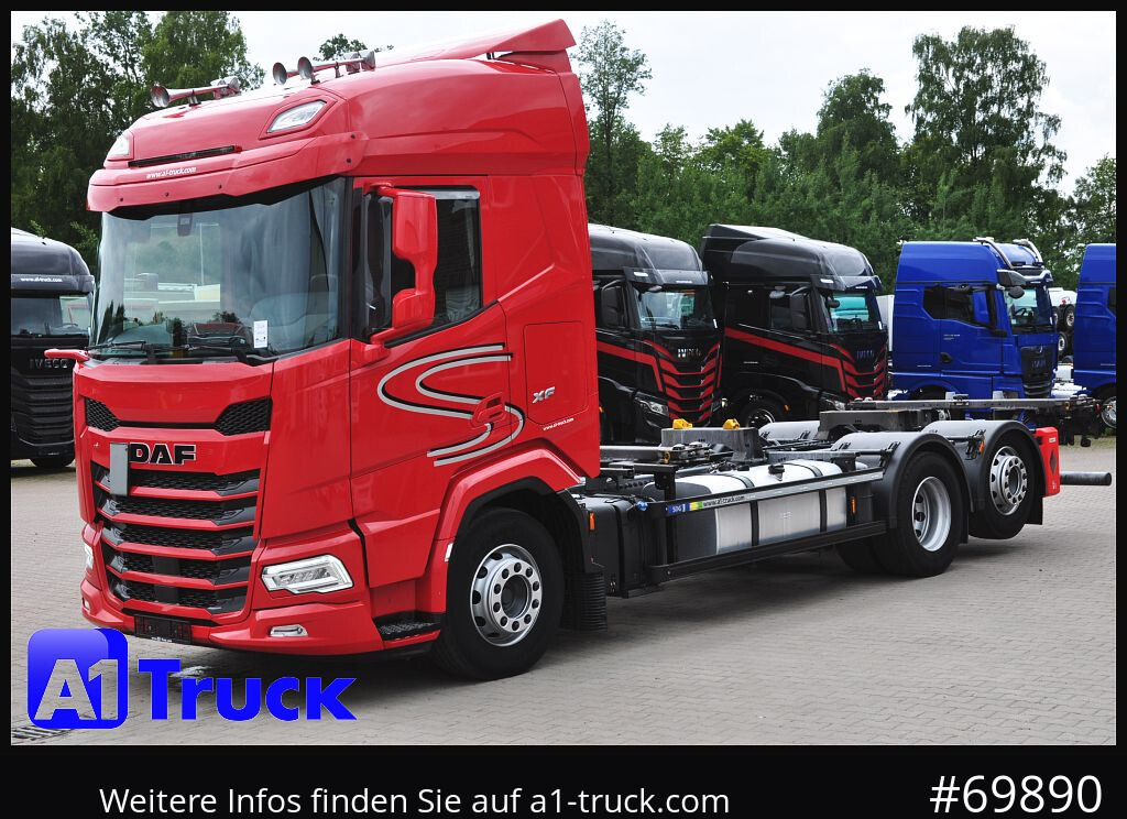 Camião transportador de contêineres/ Caixa móvel DAF XF 480, BDF, 7,45, 7,82, Lift-Lenkachse,