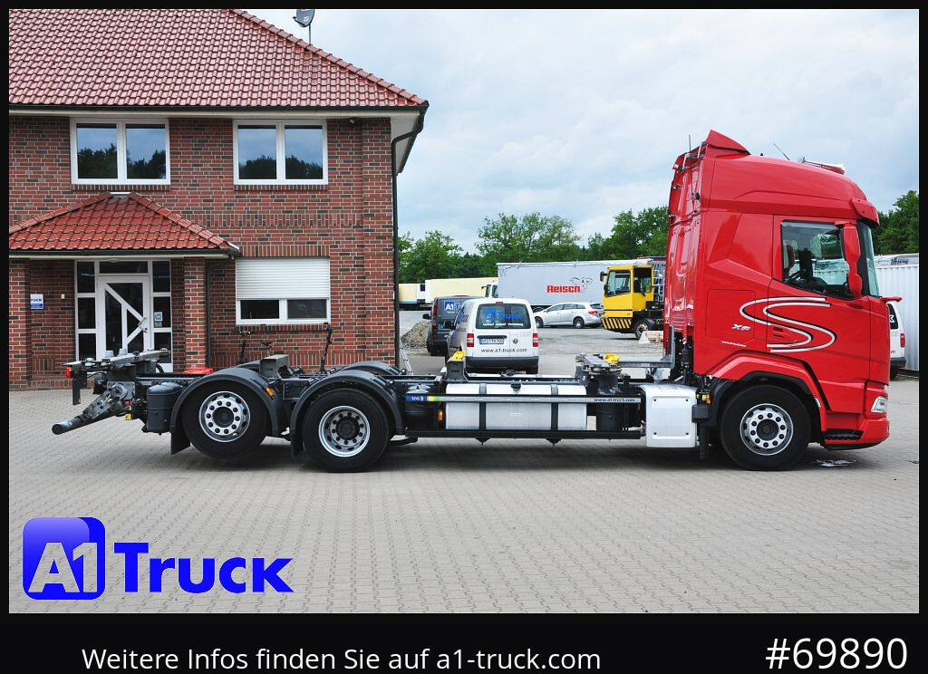 Camião transportador de contêineres/ Caixa móvel DAF XF 480, BDF, 7,45, 7,82, Lift-Lenkachse,