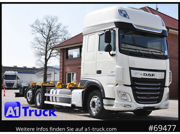 Camião transportador de contêineres/ Caixa móvel DAF XF 480 Intarder, Multiwechsler 2x AHK