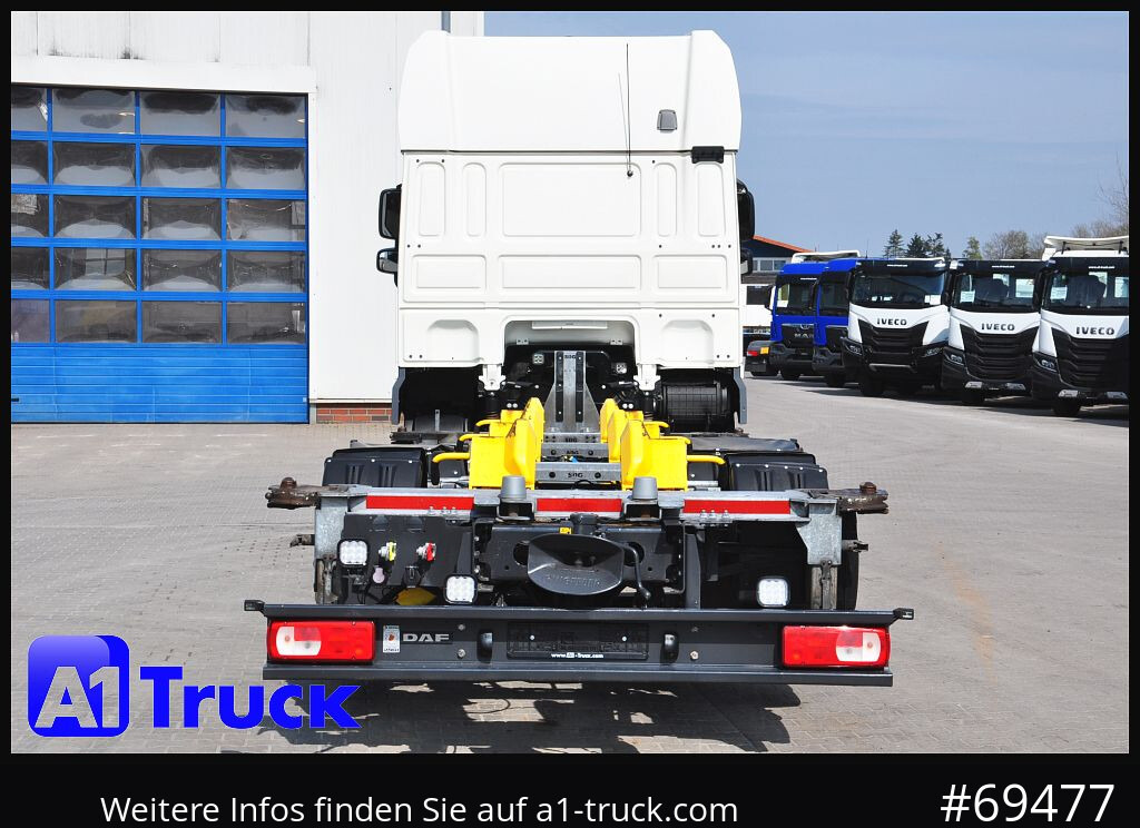 Camião transportador de contêineres/ Caixa móvel DAF XF 480 Intarder, Multiwechsler 2x AHK