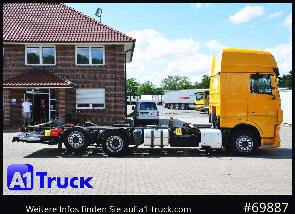Camião transportador de contêineres/ Caixa móvel DAF XF 480, MultiBDF, 7,45, Standklima, LBW,