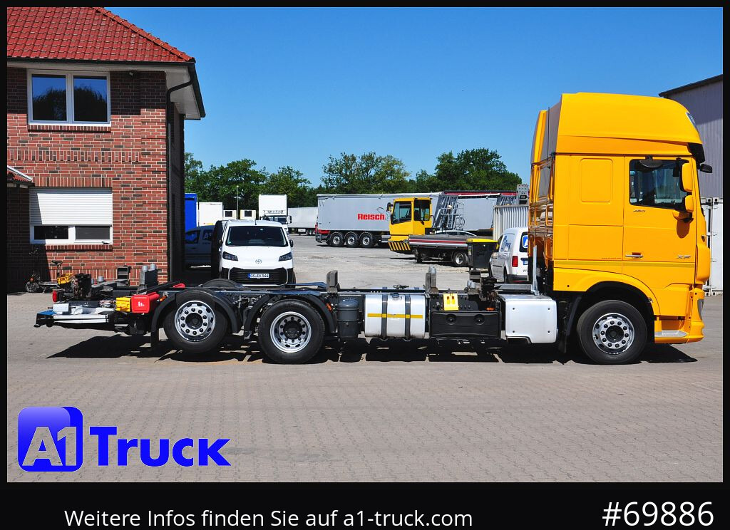 Camião transportador de contêineres/ Caixa móvel DAF XF 480, MultiBDF, 7,45, Standklima, LBW,