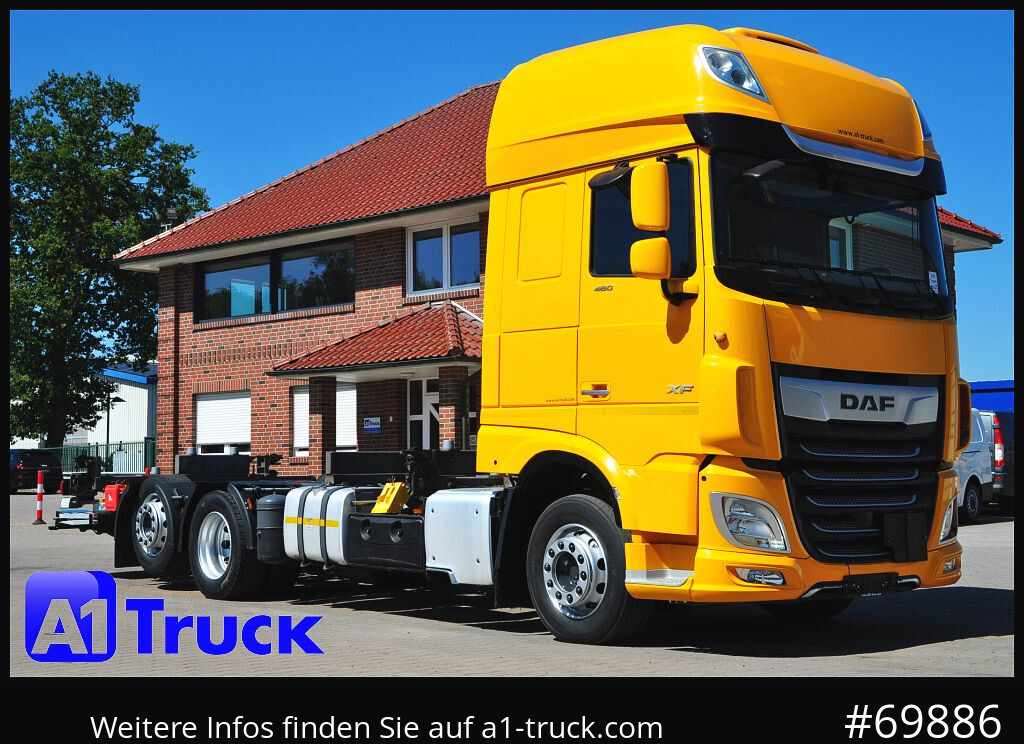 Camião transportador de contêineres/ Caixa móvel DAF XF 480, MultiBDF, 7,45, Standklima, LBW,