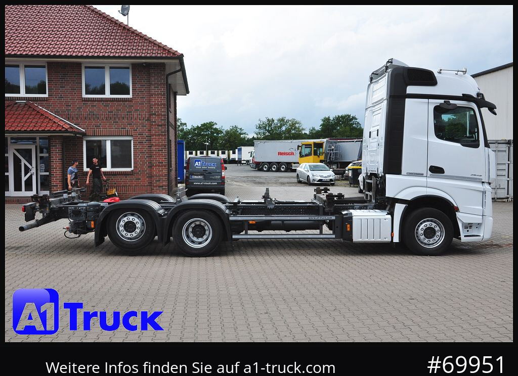 Camião transportador de contêineres/ Caixa móvel MERCEDES-BENZ 2545, Multi BDF, Wechsler, 7.45-7.82, MIDI, LIftachse