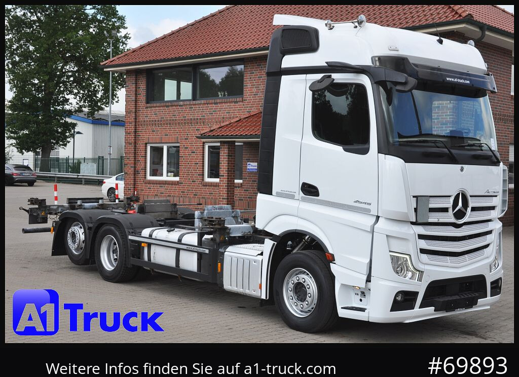Camião transportador de contêineres/ Caixa móvel MERCEDES-BENZ 2545, Multi BDF, Wechsler, 7.45-7.82, MIDI, LIftachse
