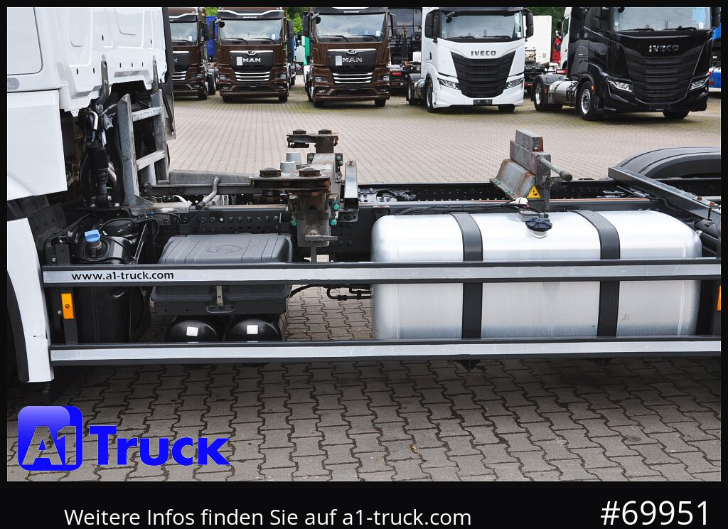 Camião transportador de contêineres/ Caixa móvel MERCEDES-BENZ 2545, Multi BDF, Wechsler, 7.45-7.82, MIDI, LIftachse