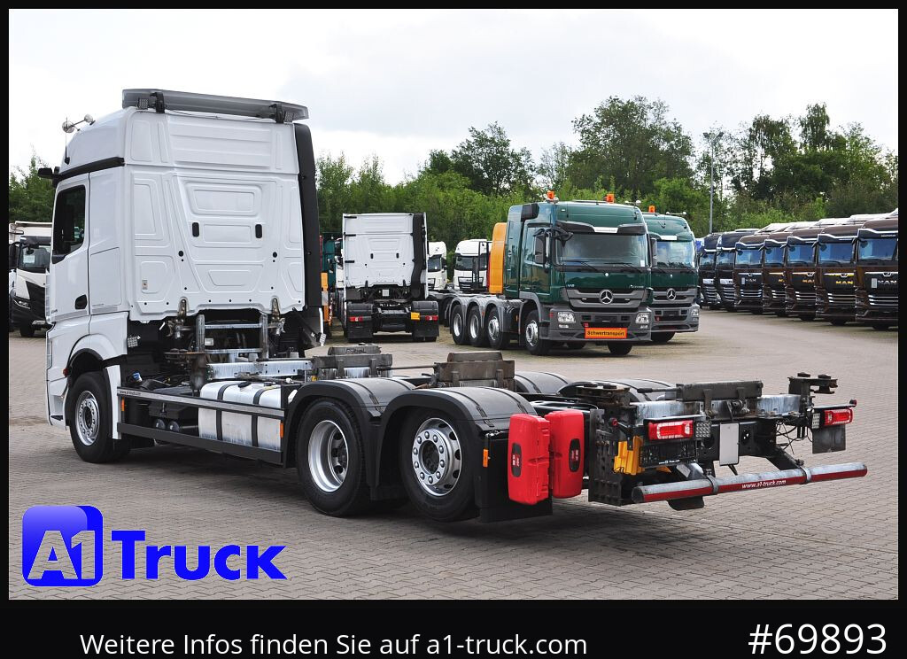 Camião transportador de contêineres/ Caixa móvel MERCEDES-BENZ 2545, Multi BDF, Wechsler, 7.45-7.82, MIDI, LIftachse