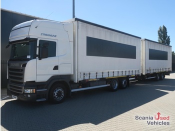SCANIA R 410 LB6x2MLB BDF + 2 AXLE WECON HANGER BDF - camião transportador de contêineres/ caixa móvel