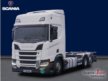 Camião transportador de contêineres/ caixa móvel SCANIA R 450 B6x2*4NB Lenkachse, Standklima