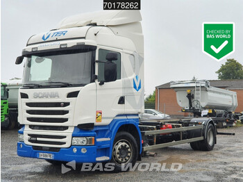 Camião transportador de contêineres/ caixa móvel Scania R450 4X2 Retarder Standklima Navi Xenon Euro 6