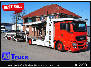 Camião transporte de veículos MAN 18.400 TGX, Autotransporter Kässbohrer,
