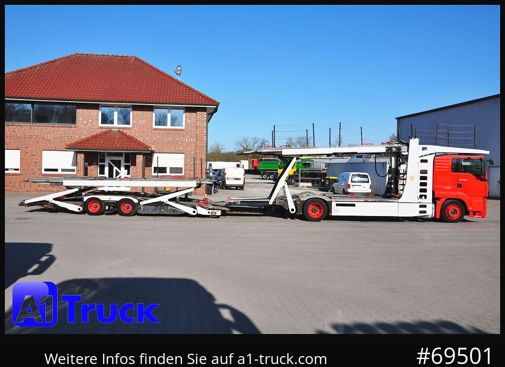 Camião transporte de veículos MAN 18.400 TGX, Autotransporter Kässbohrer,