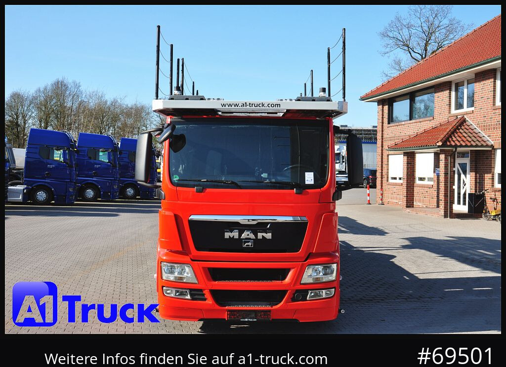 Camião transporte de veículos MAN 18.400 TGX, Autotransporter Kässbohrer,