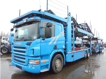 Scania P400 6X2 RETARDER - camião transporte de veículos