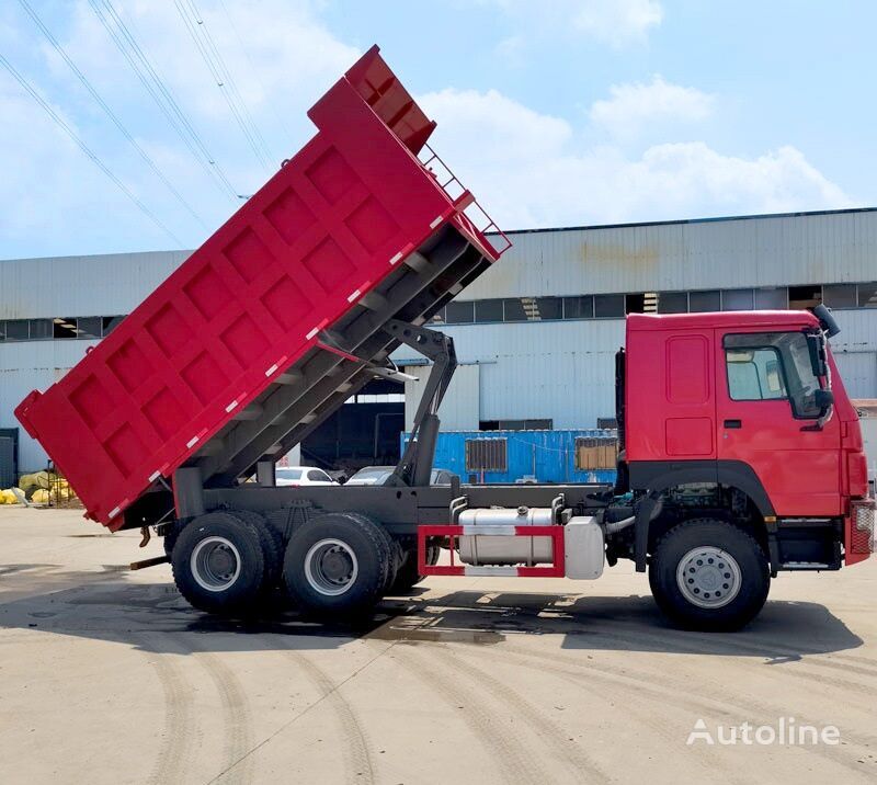 Camião basculante HOWO 6x4 drive 10 wheeled dumper red color: foto 3