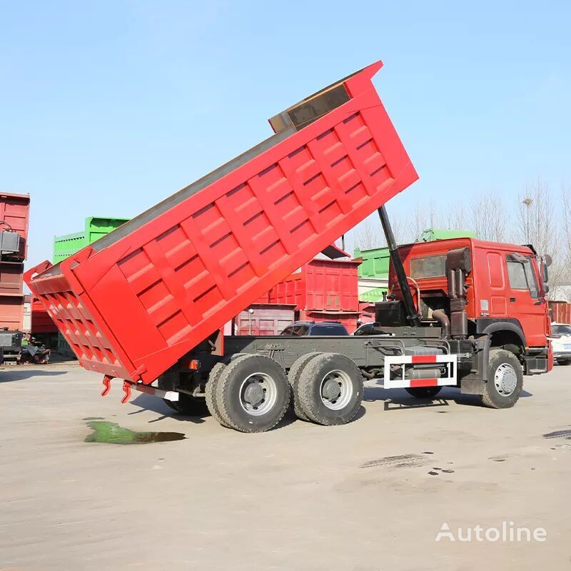 Camião basculante HOWO 6x4 drive red 10 wheels tipper truck lorry dumper: foto 2