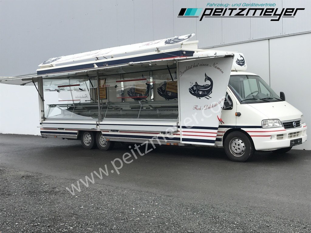 Food truck IVECO FIAT (I) Ducato Verkaufswagen 6,5 m - Motor neu vor 21 TKM + Kühltheke, Fritteuse,: foto 2