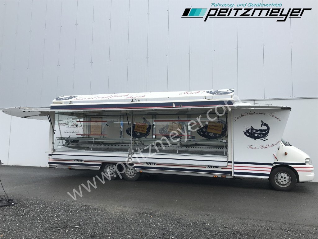 Food truck IVECO FIAT (I) Ducato Verkaufswagen 6,5 m - Motor neu vor 21 TKM + Kühltheke, Fritteuse,: foto 8