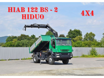 Camião basculante, Camião grua IVECO Stralis 310 + HIAB 122 BS - 2 HIDUO + FUNK* 4x4: foto 1