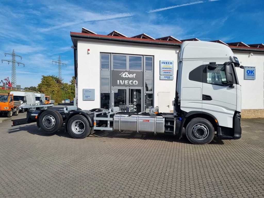 Camião transportador de contêineres/ Caixa móvel novo Iveco AS260S46 6x2 BDF-Wechsler: foto 3