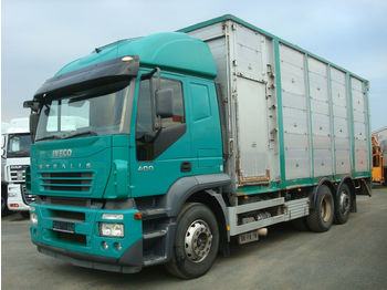 Camião transporte de gado Iveco Stralis 400 - KÖPF 3-Stock Viehaufbau: foto 1