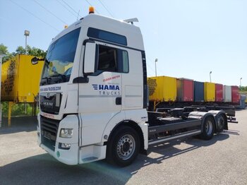 Camião transportador de contêineres/ Caixa móvel MAN TGX 26.460 XXL, Liftachse, Intarder,  Euro6,: foto 1