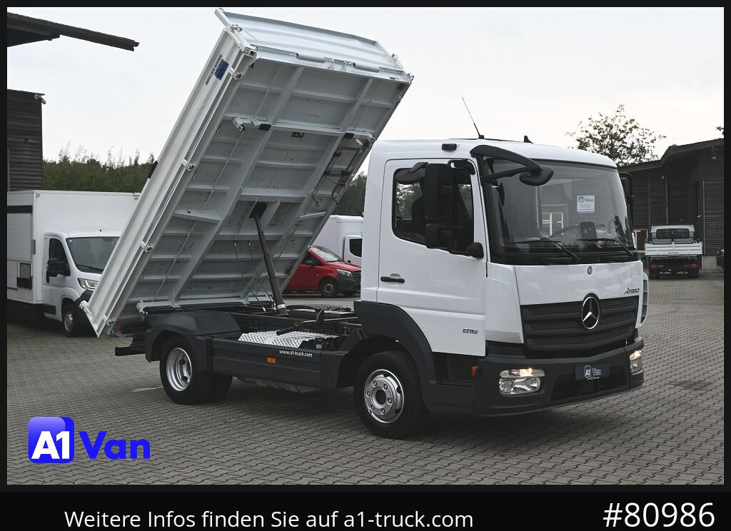 Camião MERCEDES-BENZ Atego 816 Kipper, Ahk,Klima, Meiller, 3-Sitzer